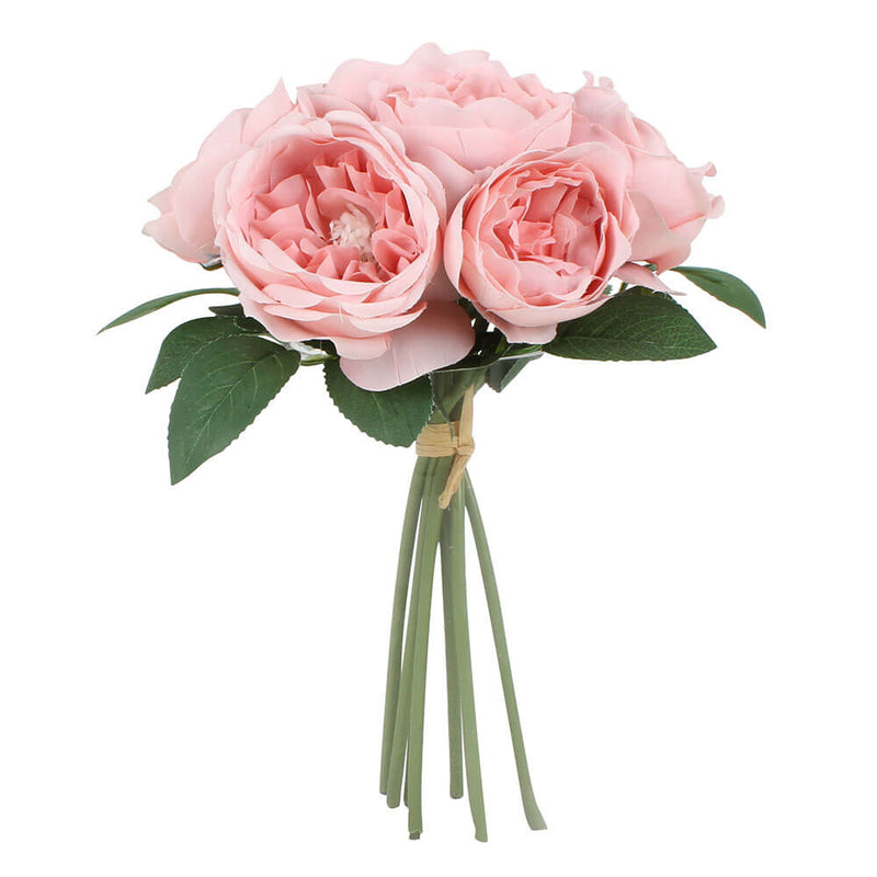 8 Head Deluxe Open Peony Bouquet 28cm