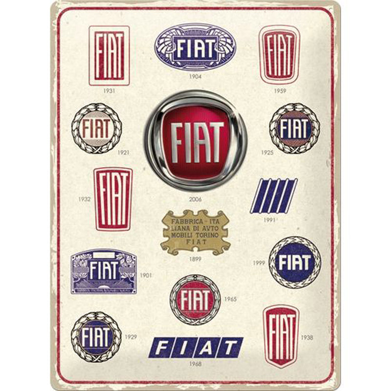 Nostalgic-Art Fiat Large Sign (30x40cm)