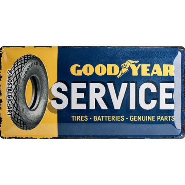 Nostalgic-Art Goodyear Service Long Sign (25x50cm)