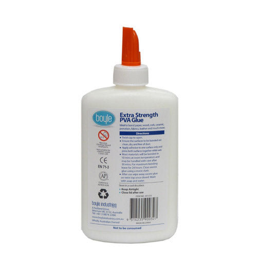 Boyle Extra Strength PVA Glue Non-Toxic Washable 225mL