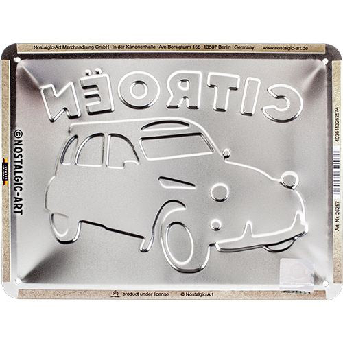 Nostalgic-Art Small Citroen 2cv Sign (15x20cm)