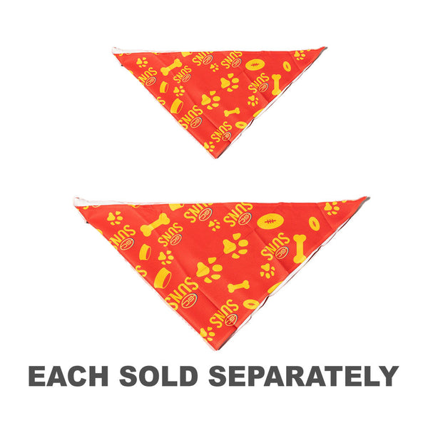 AFL Gold Coast Suns Pet Bandana