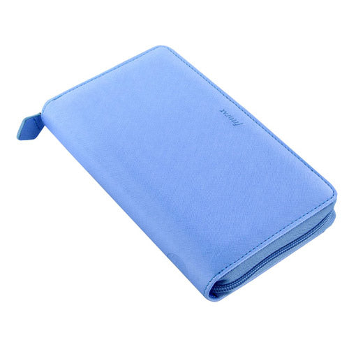 Filofax Saffiano Personal Compact Zip Organiser (Vista Blue)