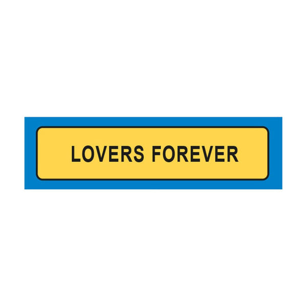 Lovers Forever License Plate Keyring