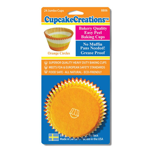 Jumbo Circle Cupcake Cups 24pk