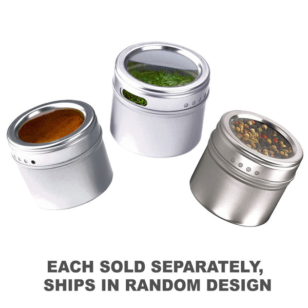 Appetito Magnetic Spice Cans with Window (1pc Random)