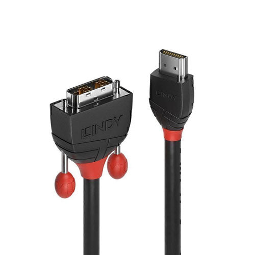 Lindy HDMI to DVI-D Cable Black Line