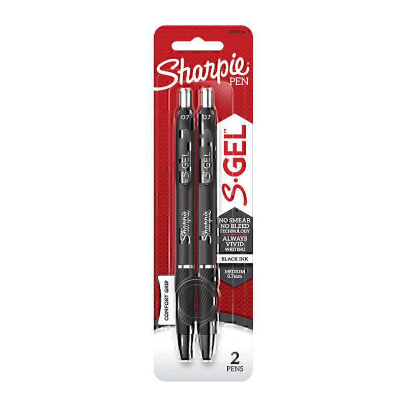 Sharpie Retractable Gel Pen 0,7 mm 2pk (Box von 6)