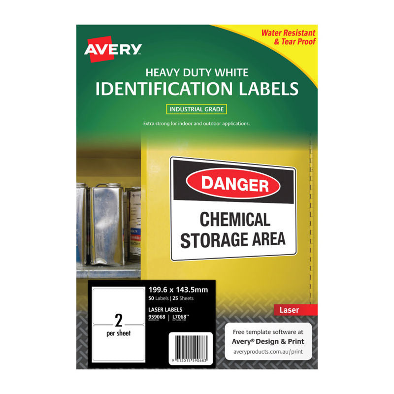 Avery Heavy Duty Duty Laser Etichette 25pk