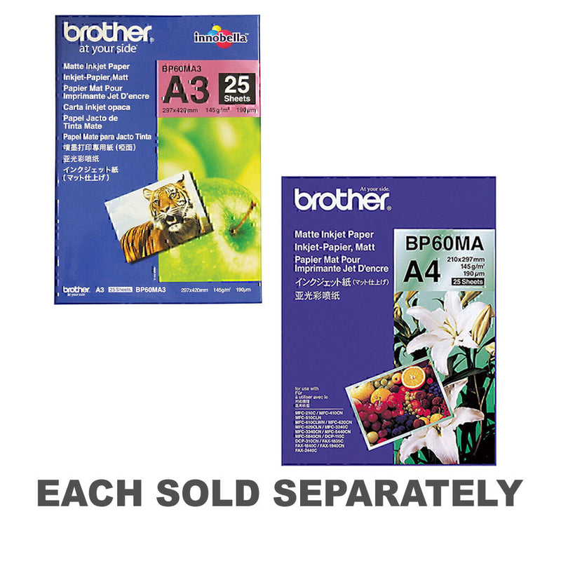 Brother Matte Paper 25pk