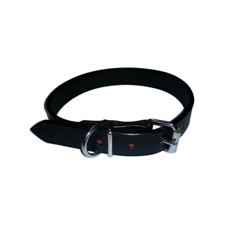 Collar semplice in pelle (nero)