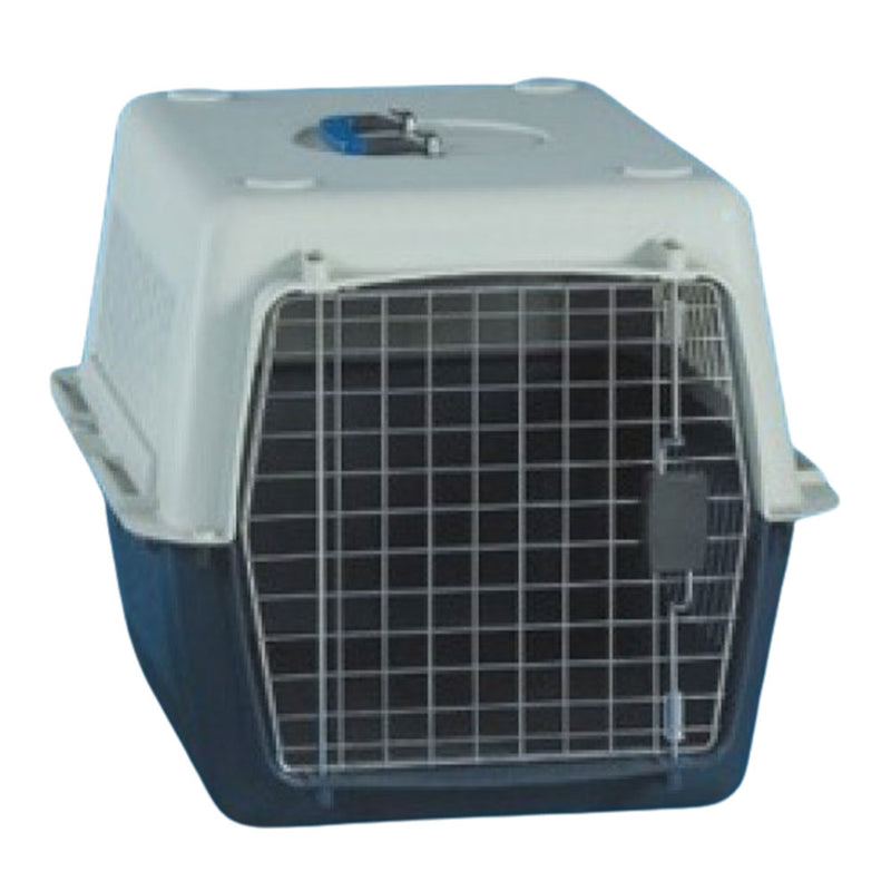 All Plastic Pet Carrier with Wire Door (49x33x31cm)