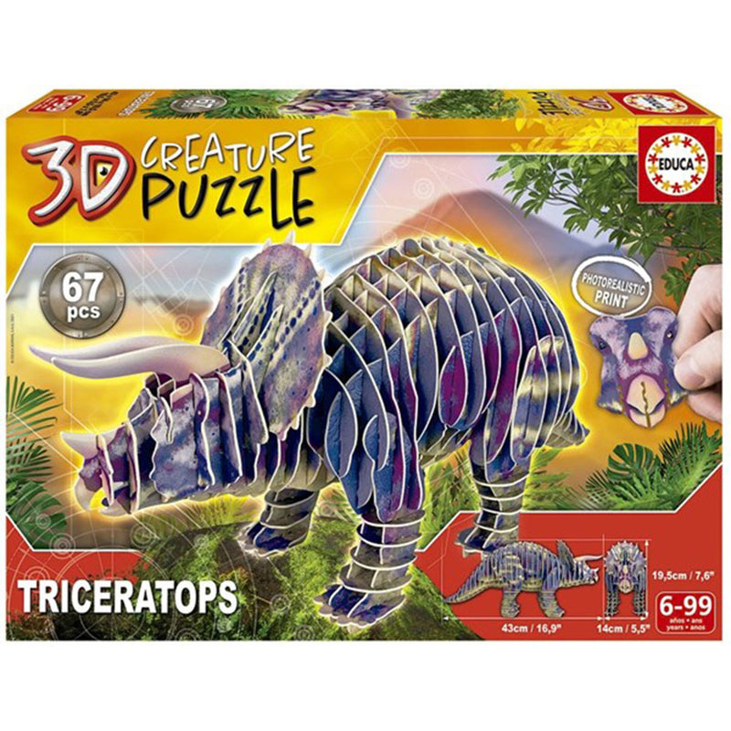  Educa 3D-Kreatur-Dinosaurier-Puzzle