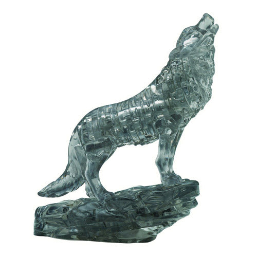 3D Crystal Jigsaw Puzzle Wolf Figure (Black)