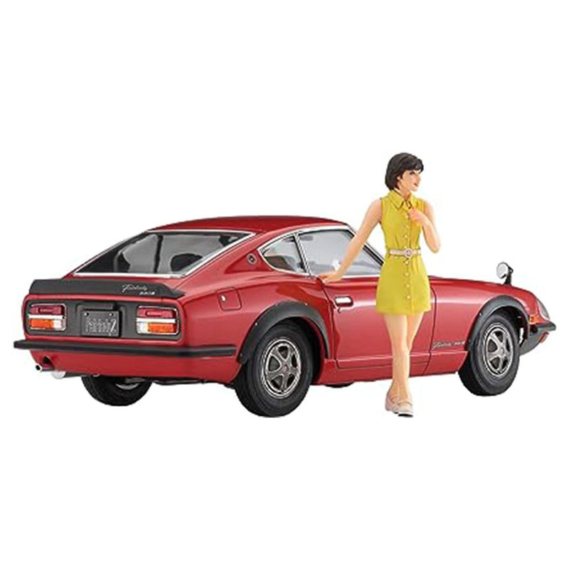 Nissan Fairlady 240ZG with 70's Girl's Figure Car Model