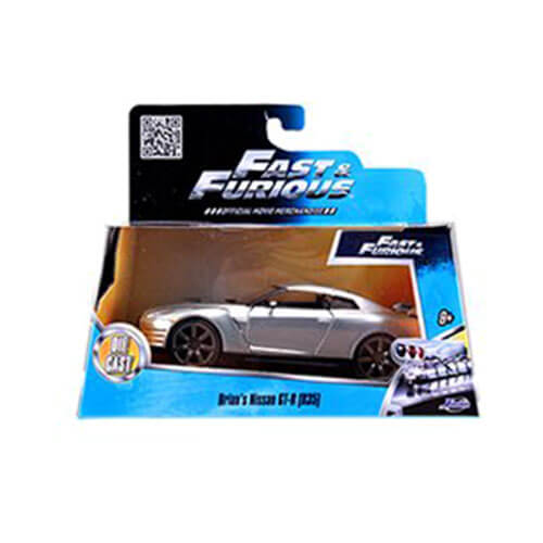 Fast and Furious 2009 Nissan GT-R Silver 1:32 Scale Ride