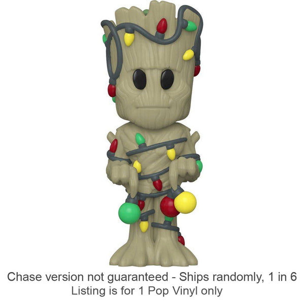 Marvel Christmas Groot Vinyl Soda Chase Ships 1 in 6