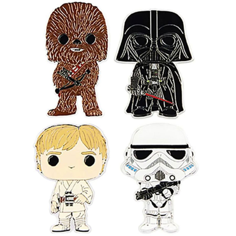 Star Wars Character Enamel Pin 4Pk