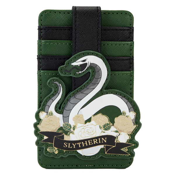 Harry Potter Slytherin House Floral Tattoo Cardholder