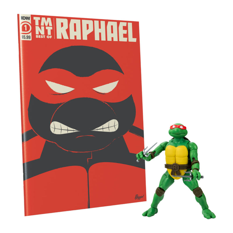 TMNT Comics Raphael BST AXN Figure & Comic Book Wave 2