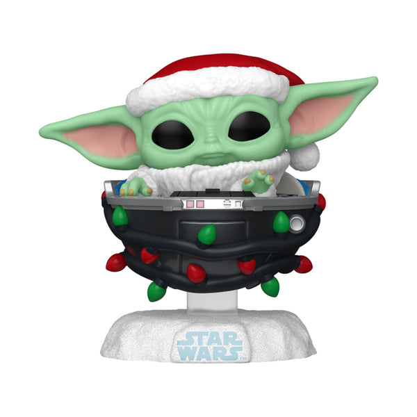 Star Wars: The Mandolorian Grogu Pram Holiday Pop! Vinyl