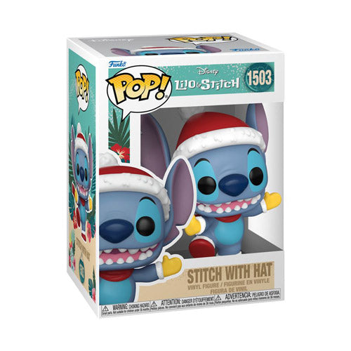 Lilo & Stitch: Stitch with Hat Holiday Pop! Vinyl