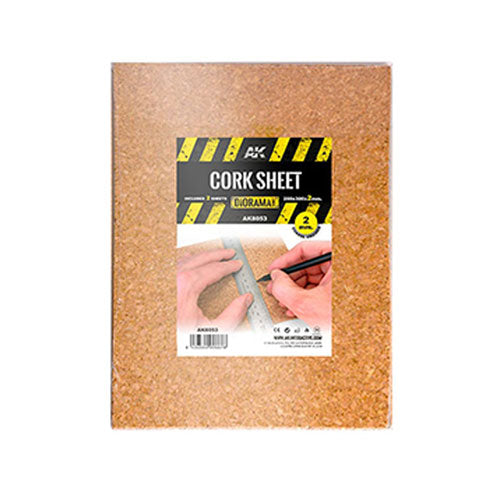 AK Interactive Coarse Grained Cork Sheets (200x300mm)