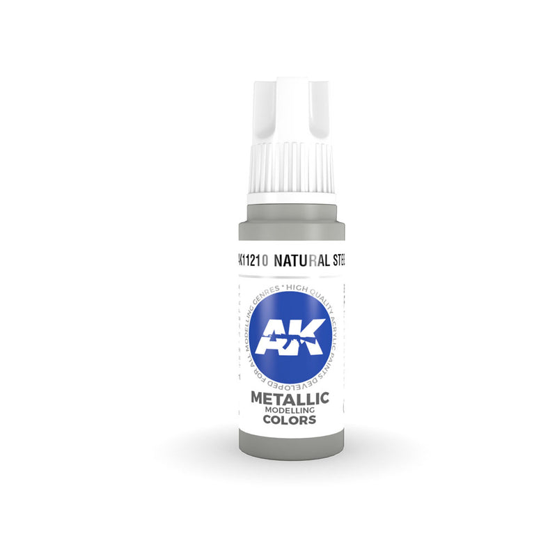 AK Interactive 3Gen Steel Acrilic Paint 17ml