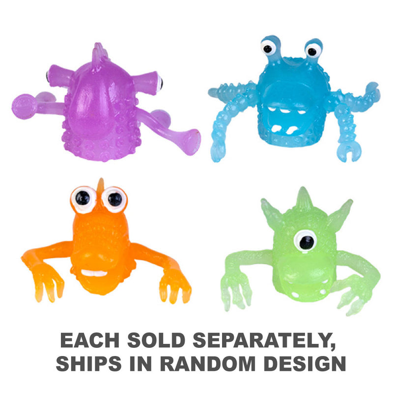 Glow-in-the-dark Finger Monsters (1pc Random Style)