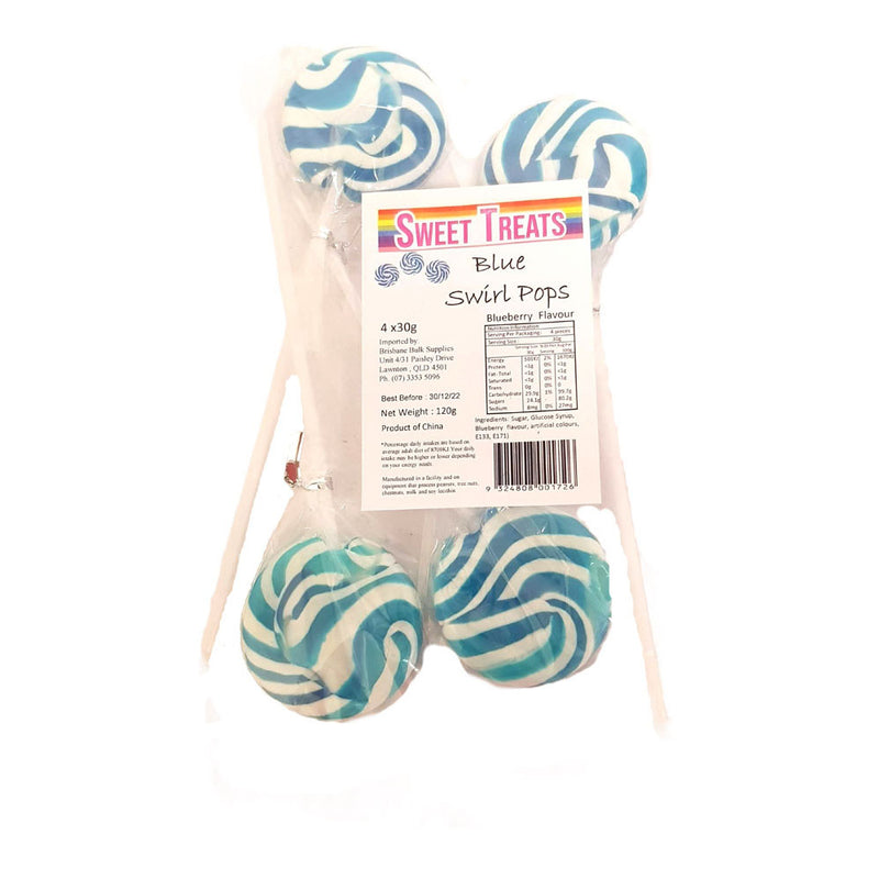 Sweet Treats Stuiged Swirl Pops 4pk (120G)