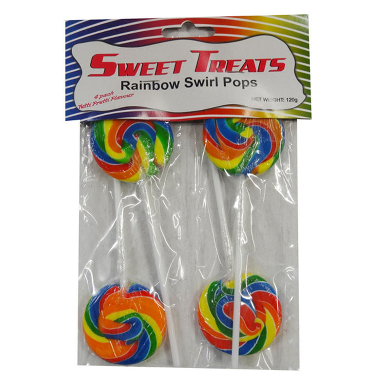 Sweet Treats Stuiged Swirl Pops 4pk (120G)