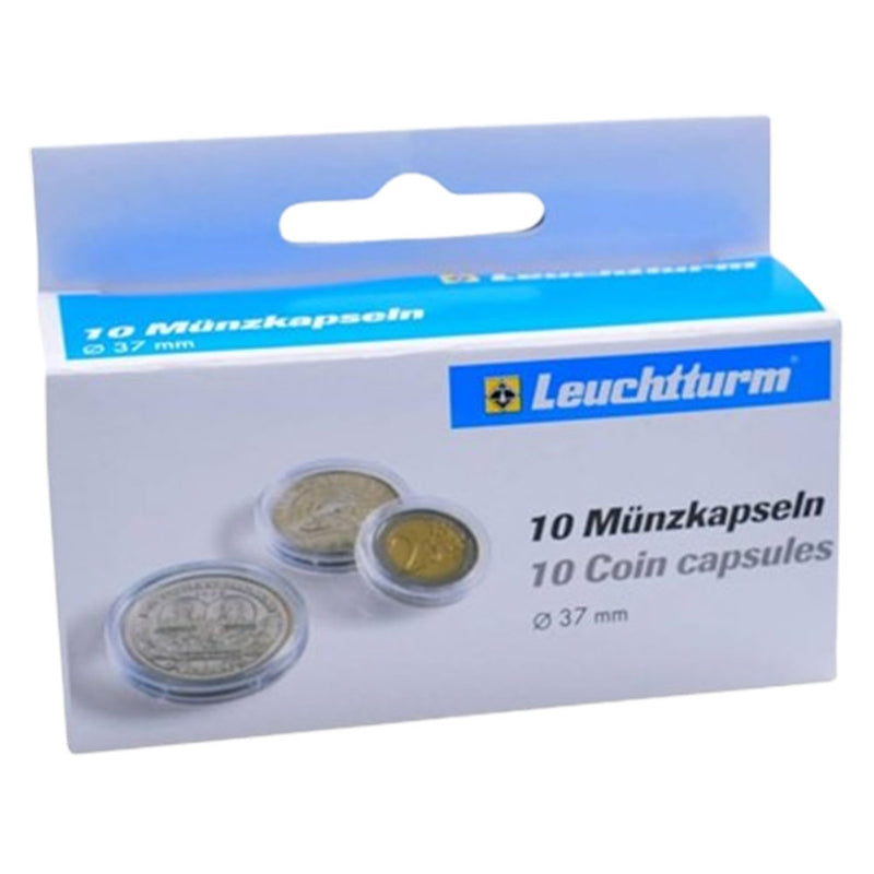 Leuchtturm Coin Capsules 10pk (from Size 30-39)