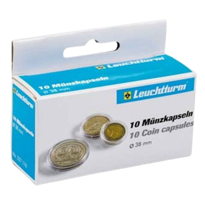 Capsule monete di leuchtturm 10pk (dalla taglia 30-39)