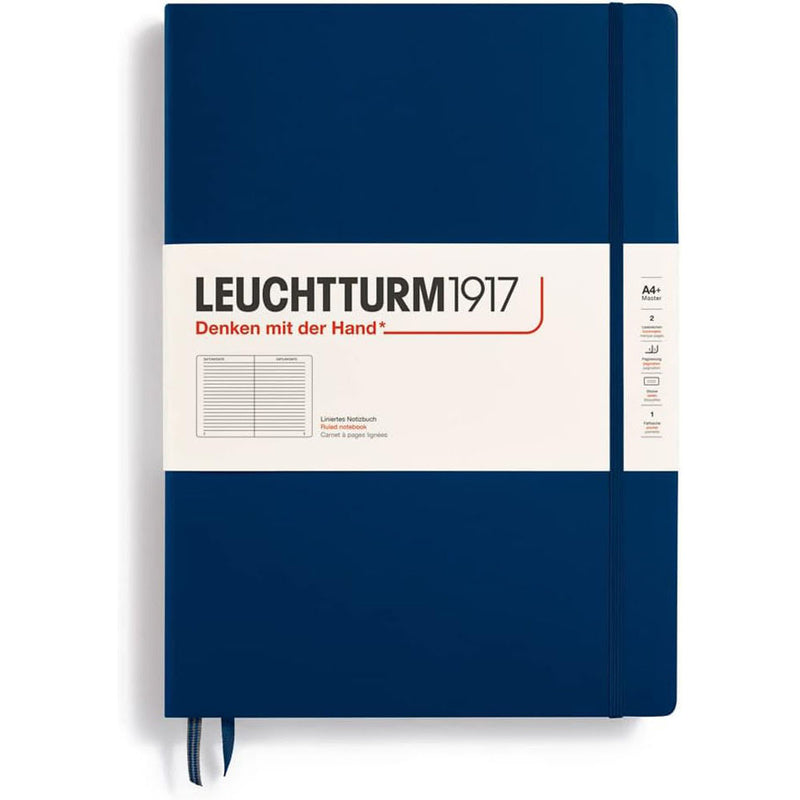 Leuchtturm HC Master Classic Ruled Notebook A4+