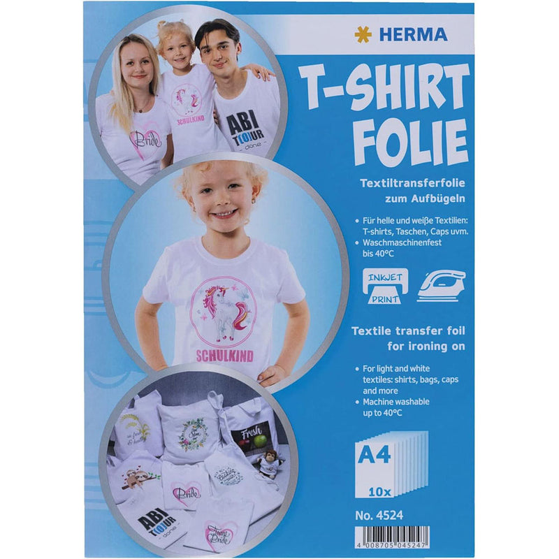 Herma T-Shirt Foil for Light Textiles A4