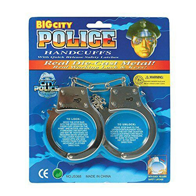 Rarewaves Police Handcuffs Diecast Metal Novelty Game