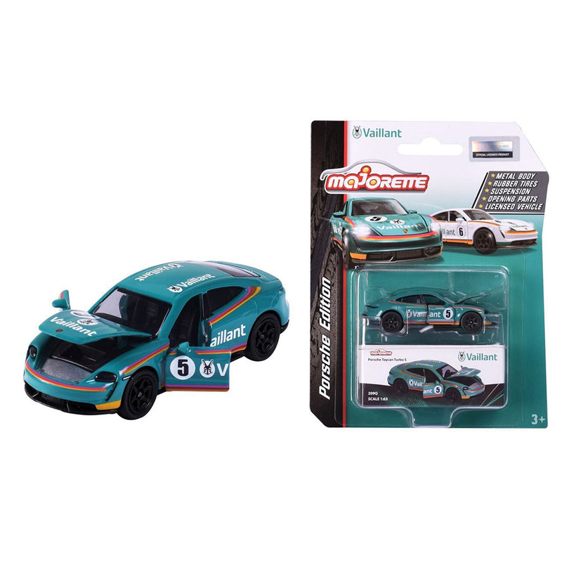  Majorette Porsche Taycan Vaillant Modellauto