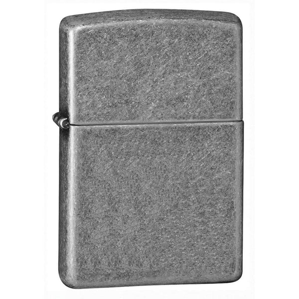 Accendino con piastra argentata antica zippo