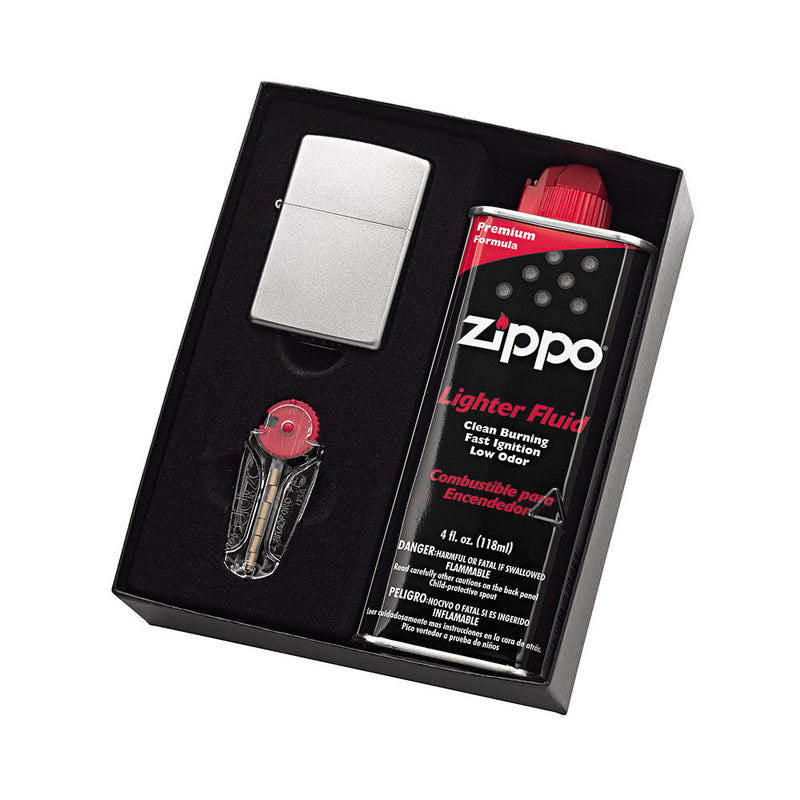 Zippo Accendino con fluido e flight regalo