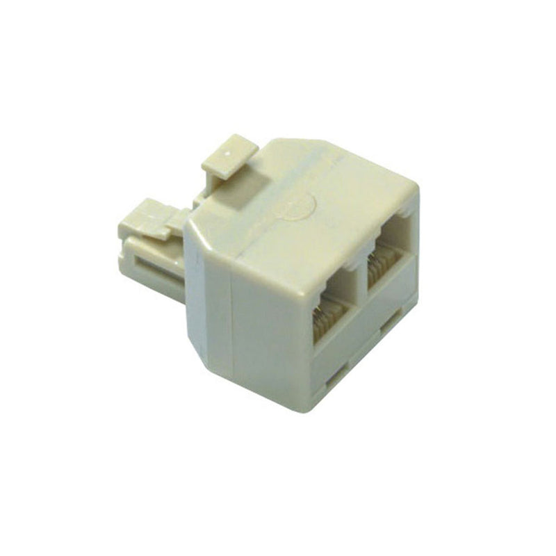 RJ12 6/4/C Modular Double Adaptor