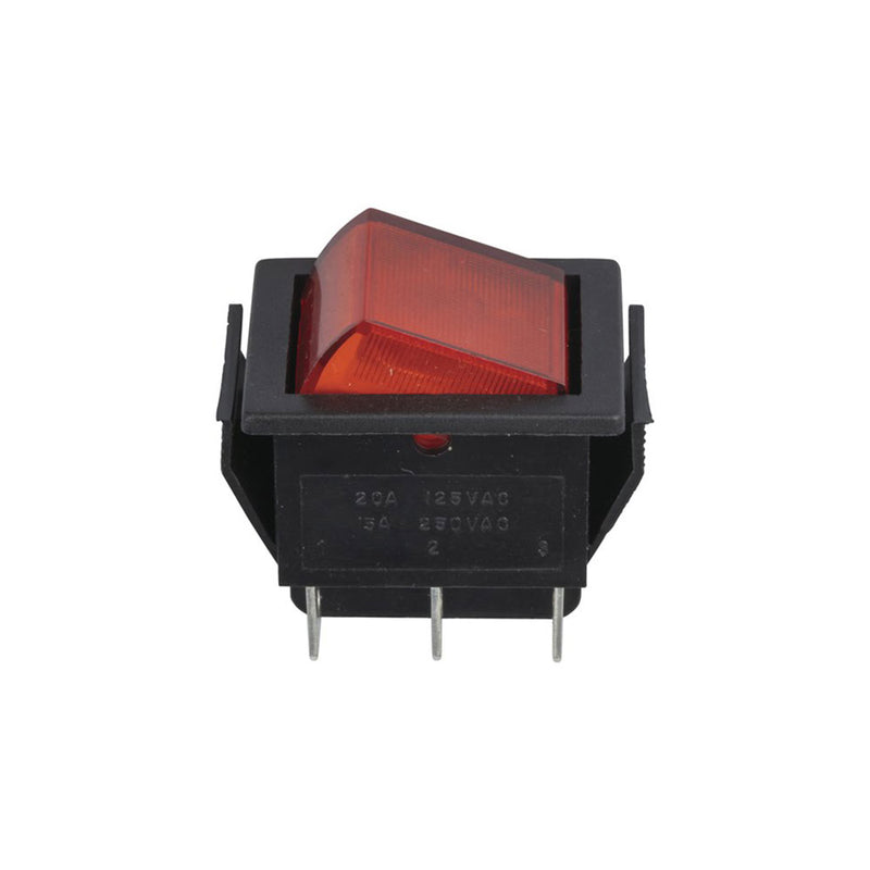 DPDT Switch rocker illuminato (grande)