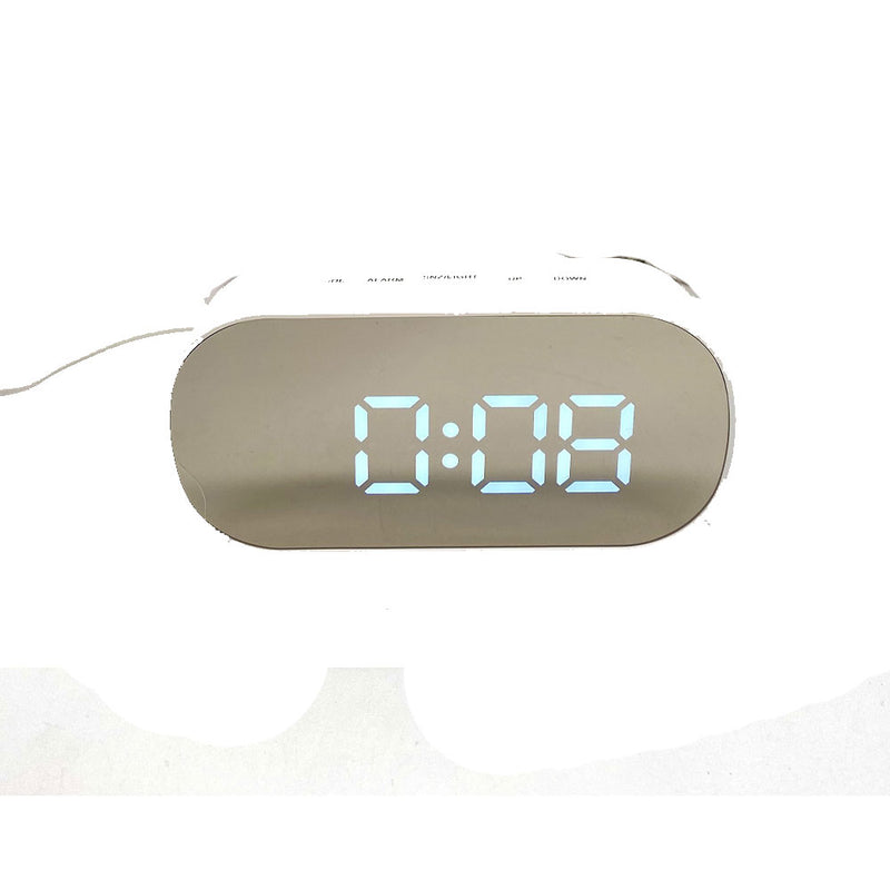 Horloge de table LCD ovale