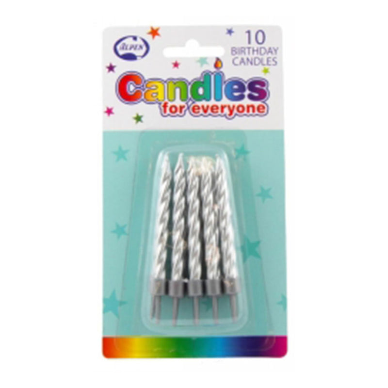 Bougies d'anniversaire en spirale Alpen 10pcs