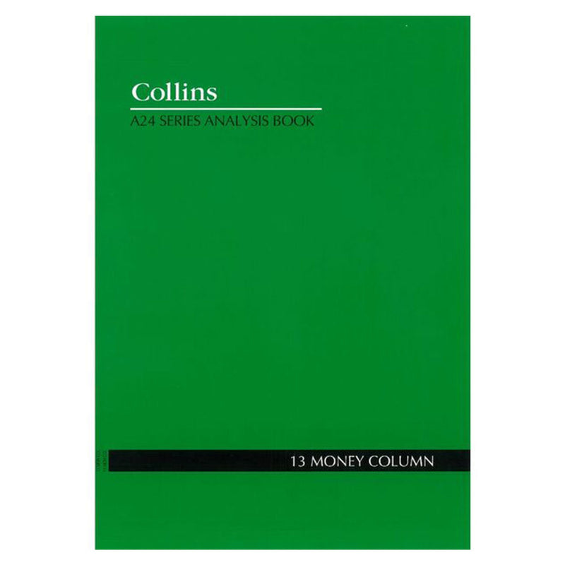 Libro di analisi della colonna di denaro Collins A24