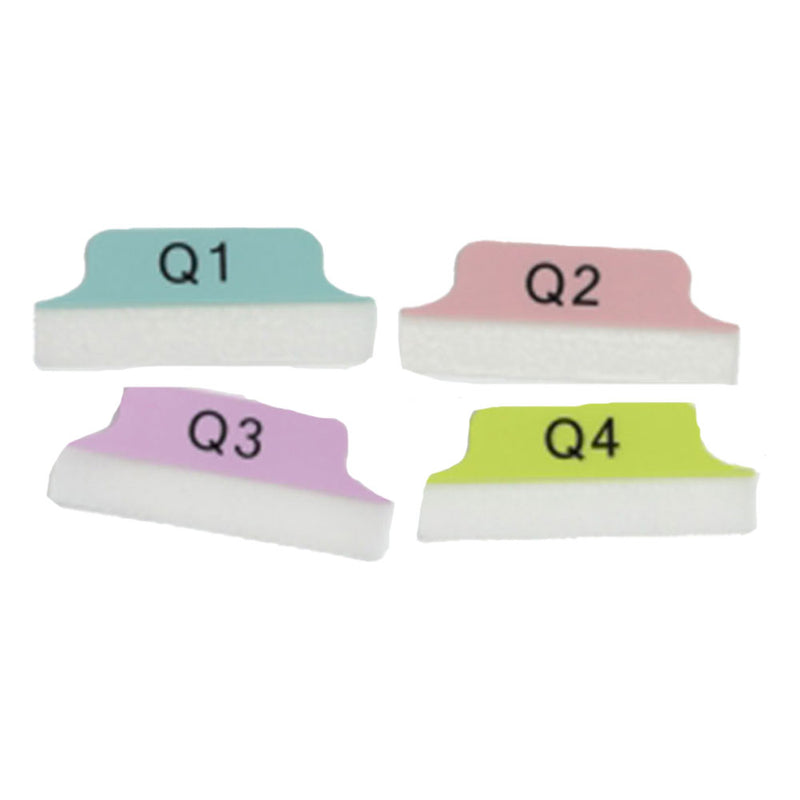 Quartieri di margini Q1-Q4 Tabs 24pcs (64x26mm)