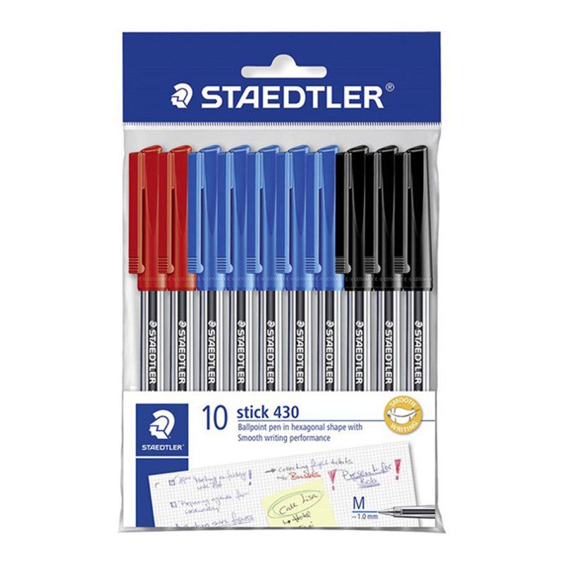  Staedtler Kugelschreiber, mittelgroß, im Polybeutel