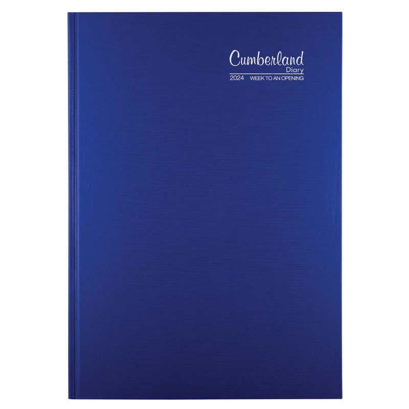 Cumberland Premium Casebound A4 2024 Diario (blu)