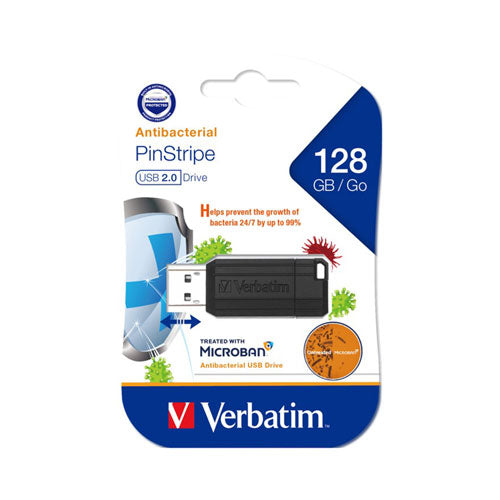 Verbatim Store n Go Microban 2.0 USB Drive (Black)