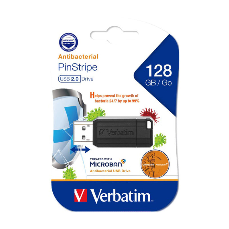 Store verbatim n GO Microban 2.0 USB Drive (noir)