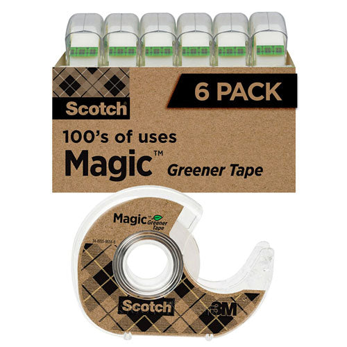 Scotch Magic Greener Tape with Dispenser 19mm 6pk